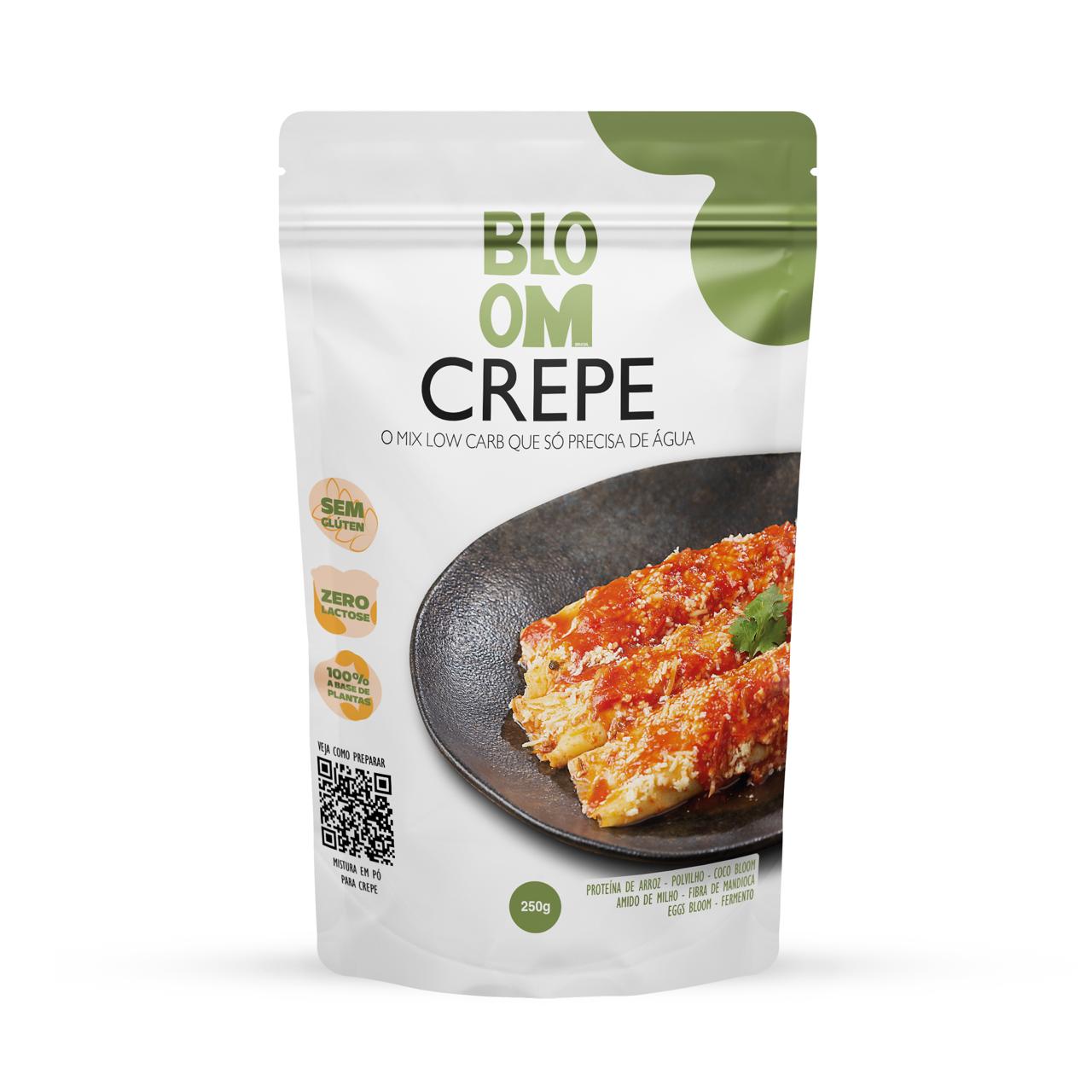 CREPE TRADICIONAL I LOW CARB I 100% natural - 250g - Rende de 20 a 30 unidades numa frigideira comum