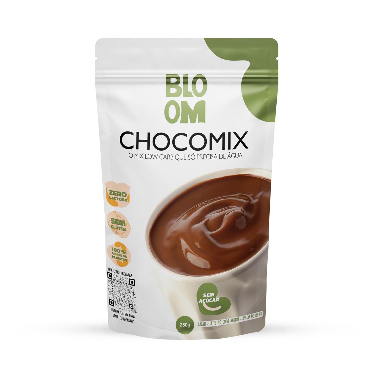 CHOCOMIX ZERO AÇÚCAR  LOW CARB - 100% NATURAL - 250g e 10g proteína
