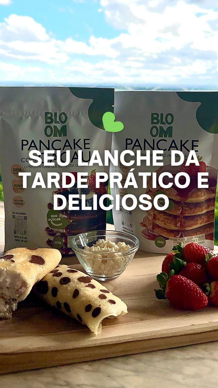 PANCAKE COM CACAU LOW CARB SEM AÇÚCAR I 100% natural -250g - Rende 20 a 30 unidades em frigideira pequena (tipo de ovo)
