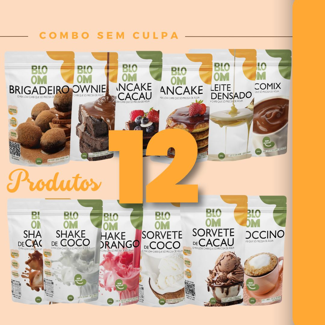 Combo sem culpa tradicional - 12 PRODUTOS