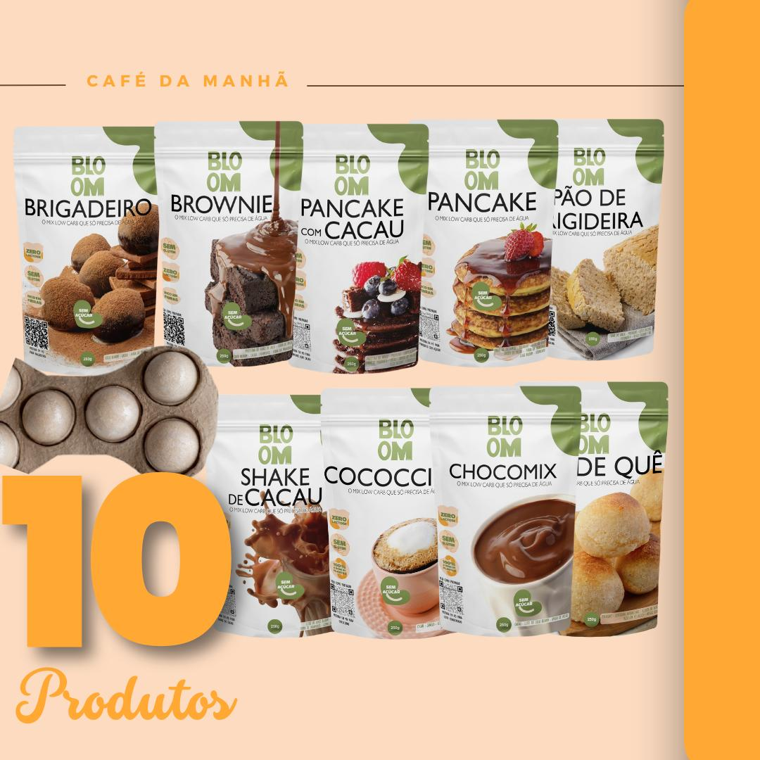 Combo café da manhã zero açúcar (13 produtos)