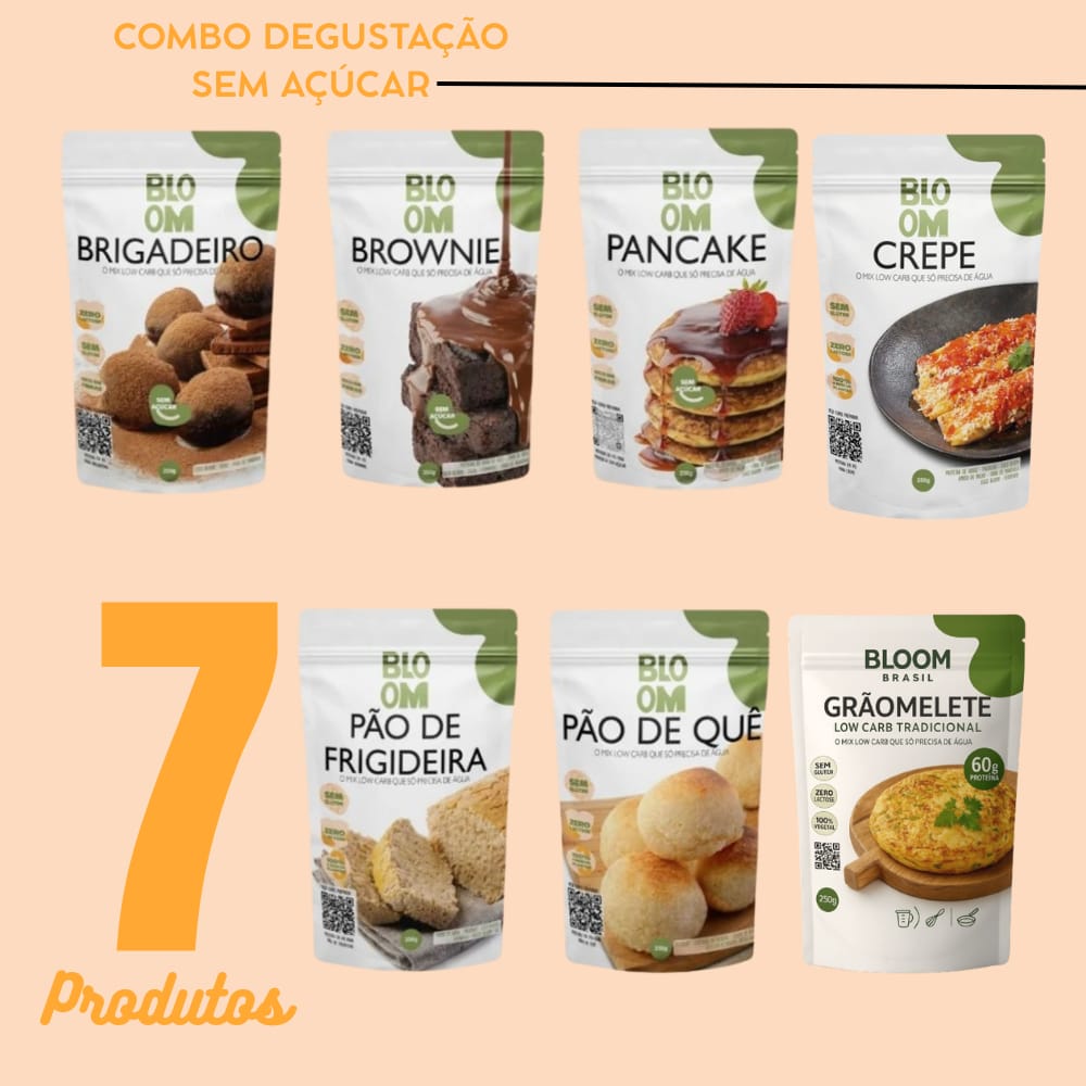 COMBO DESGUSTAÇÃO SEM AÇÚCAR - 7 PRODUTOS