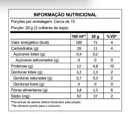 GRÃOMELETE  TRADICIONAL - 60g proteína