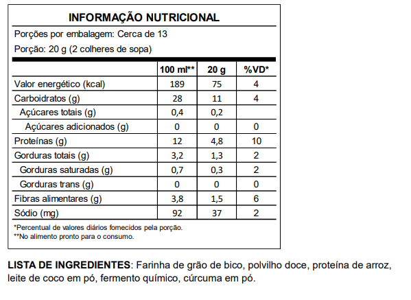 GRÃOMELETE SEM AÇÚCAR - 60g proteína