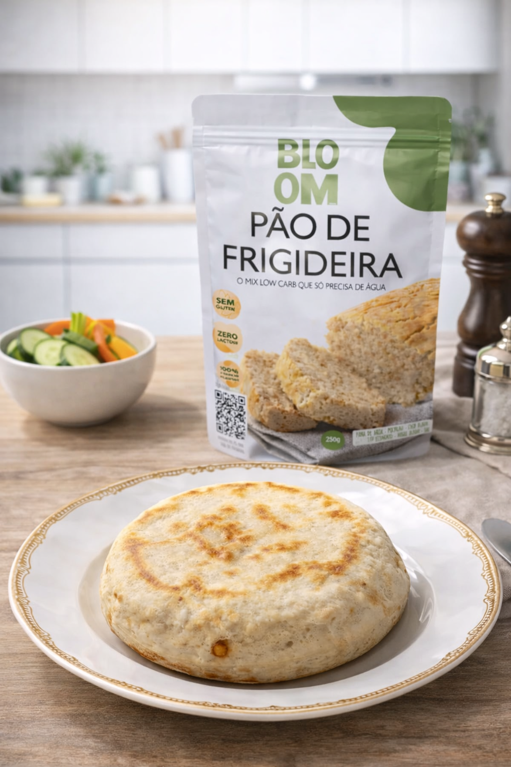 PÃO DE FRIGIDEIRA SEM AÇÚCAR