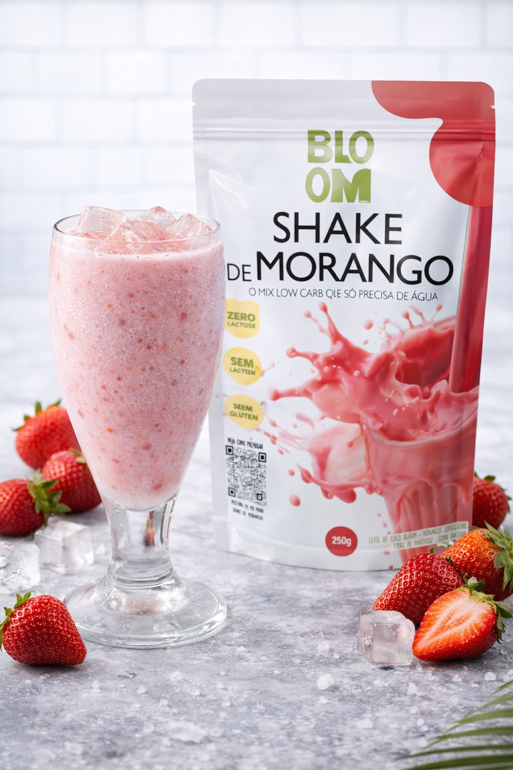 SHAKE DE MORANGO TRADICIONAL